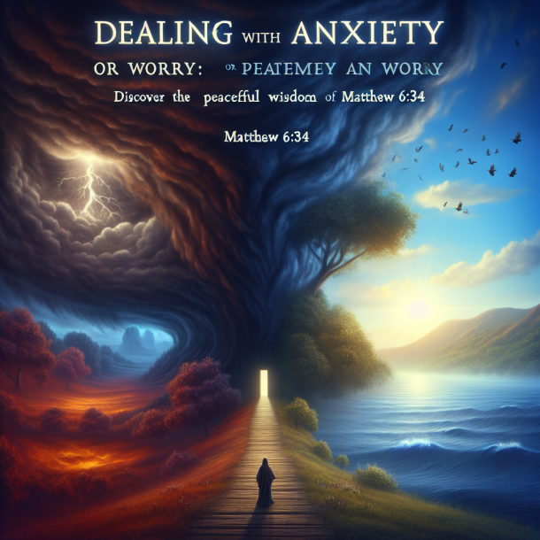 Dealing with Anxiety or Worry: Discover the Peaceful Wisdom of Matthew 6:34