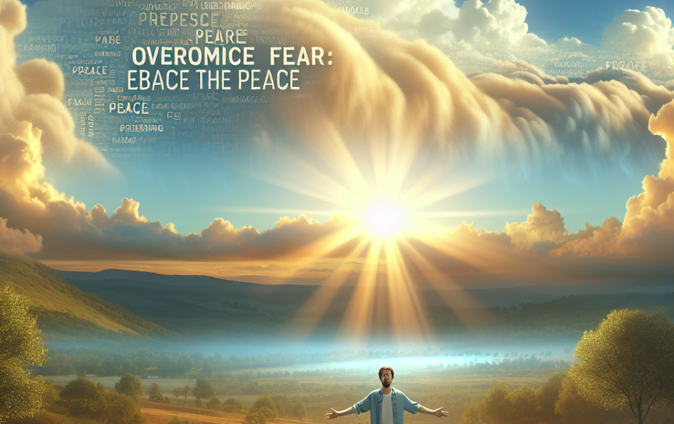 Overcoming Fear: Embrace the Peace of John 14:27 Today