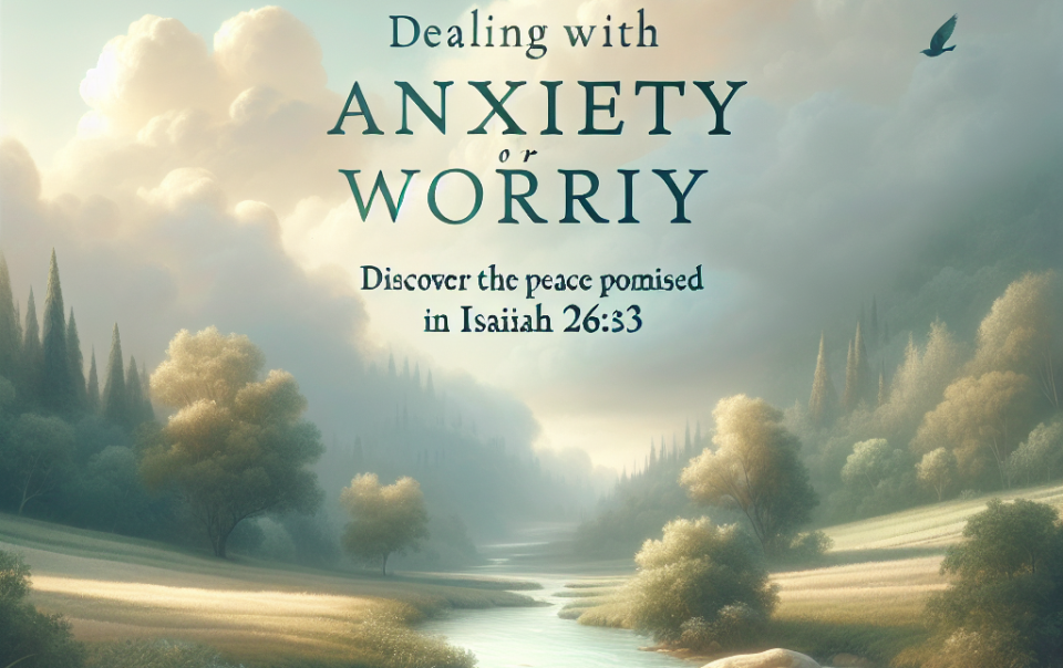 Dealing with Anxiety or Worry: Discover the Peace Promised in Isaiah 26:3