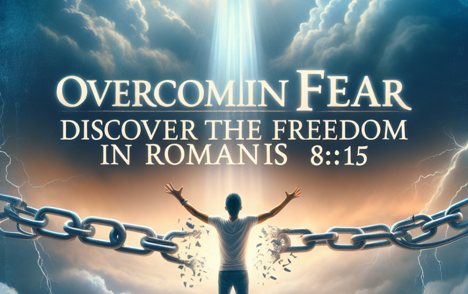 Overcoming Fear: Discover the Freedom in Romans 8:15